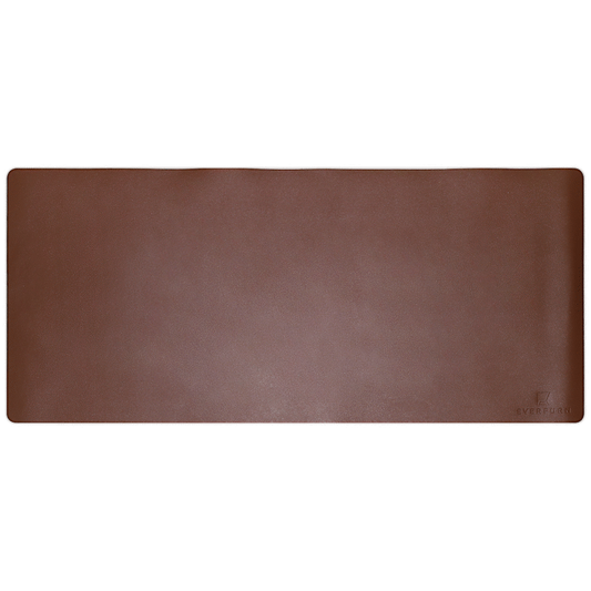Everfurn Prime Faux Leather Desk Mat - Brown
