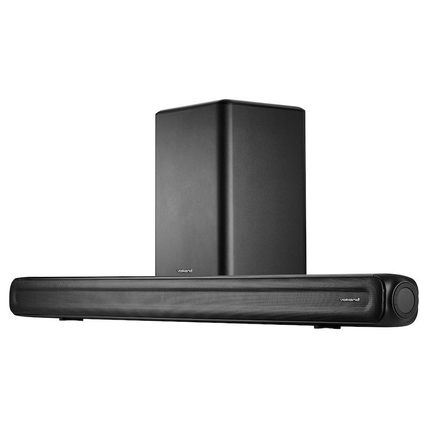 VolkanoX Supersonic Series 2.1 200w Soundbar System with Wireless Subwoofer - Black