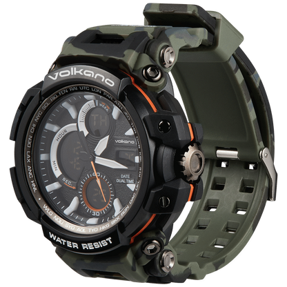 Volkano Routine Series Sports Watch - Green Camo