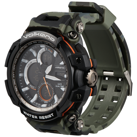 Volkano Routine Series Sports Watch - Green Camo
