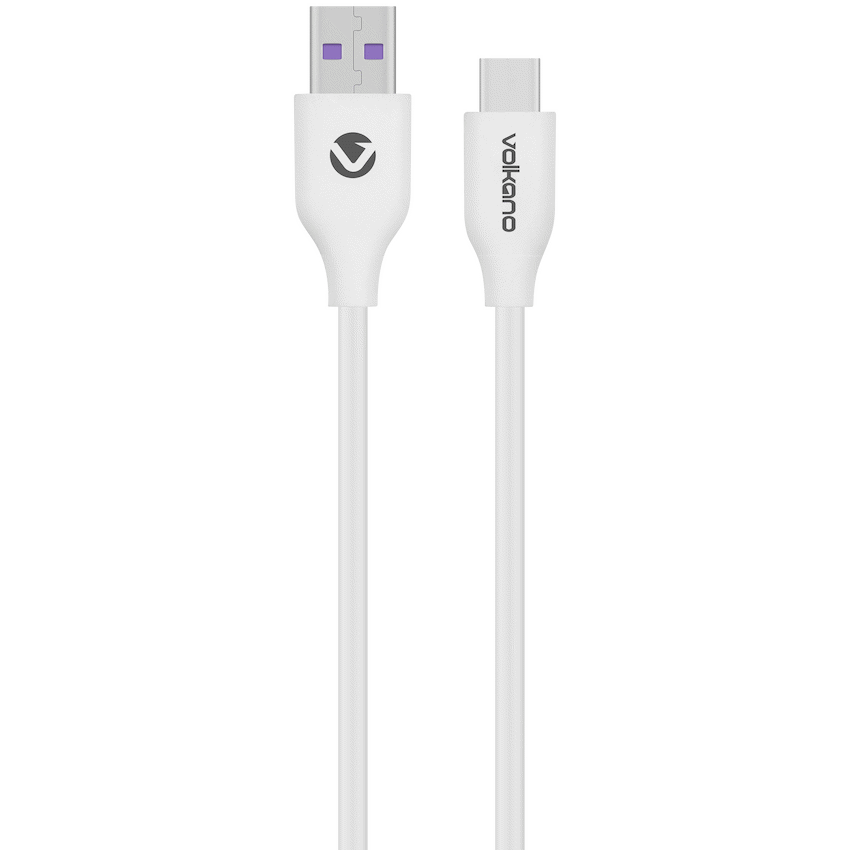 Volkano Flexi Series USB to Type-C 1.5m 30w - White
