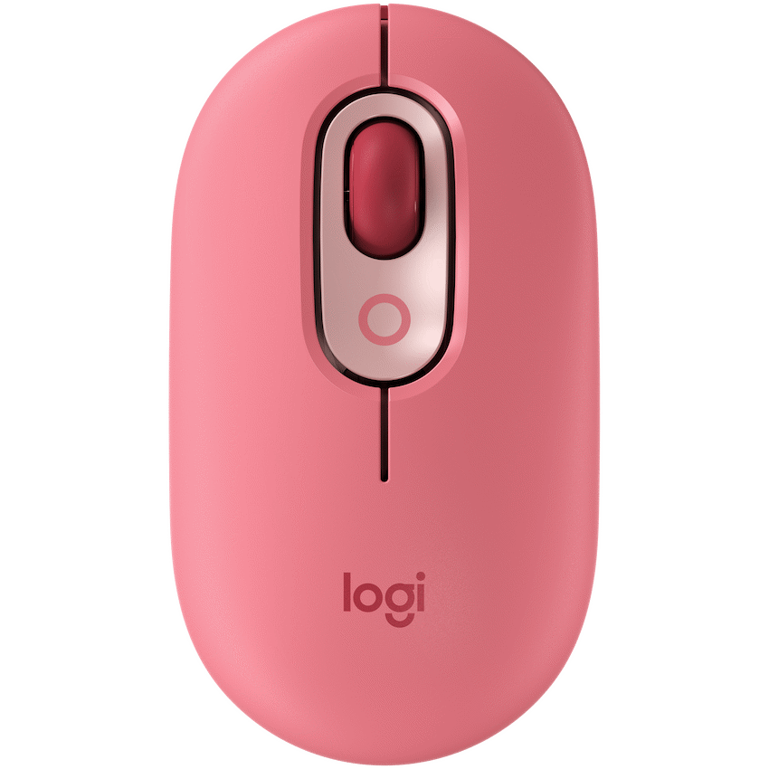 Logitech(R) POP Mouse with Emoji - Heartbreaker Rose/BT