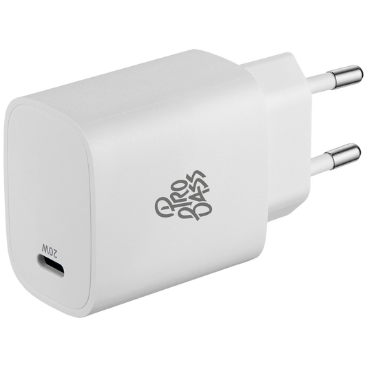 Pro Bass RapidCharge Series 20w Single Type-C Wall Charger - White