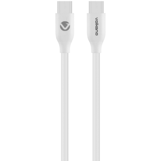Volkano Flexi Series Type-C to Type-C 2.5m 60w - White