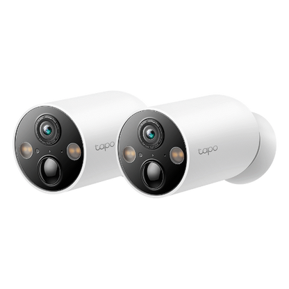 TP-Link Tapo C425 (2-Pack) 4MP 2K QHD Battery Wire-Free Outdoor Security Camera