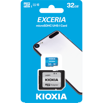 Kioxia 32GB Micro SDHC- UHS-1 Read 100MBs CL10
