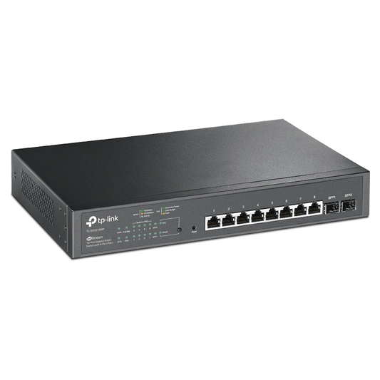 TP-Link SG2210MP JetStream 10-Port Gigabit Smart Switch with 8-Port PoE+