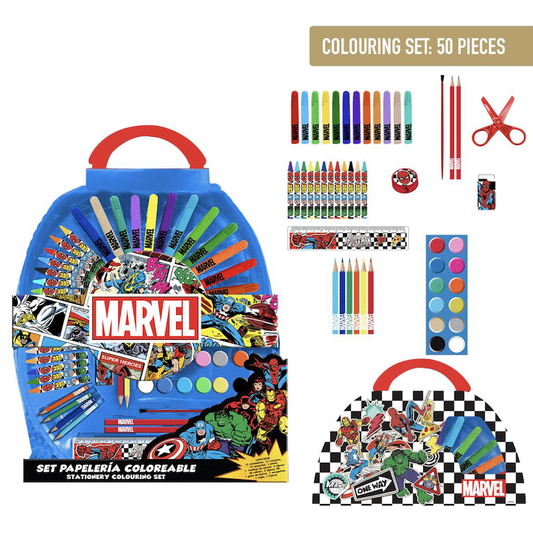 COLOURING STATIONERY SET 50 PIECES AVENGERS