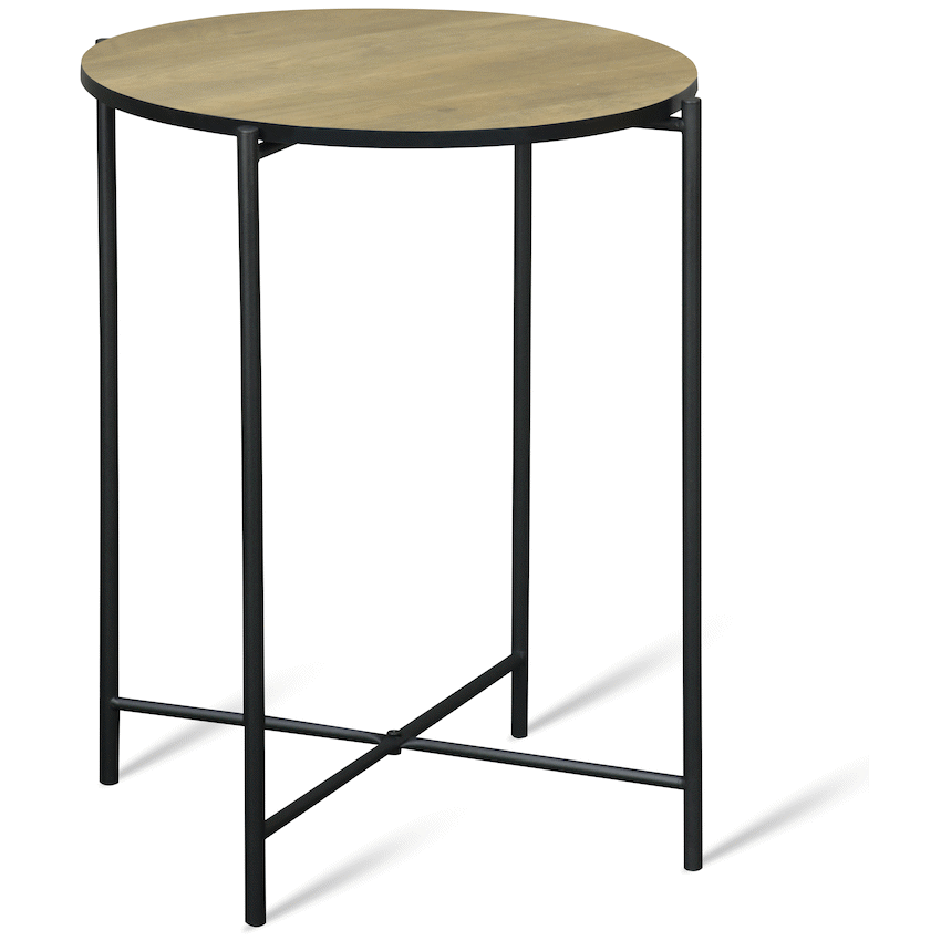 Everfurn Seattle Side Table - Reversible Table Top