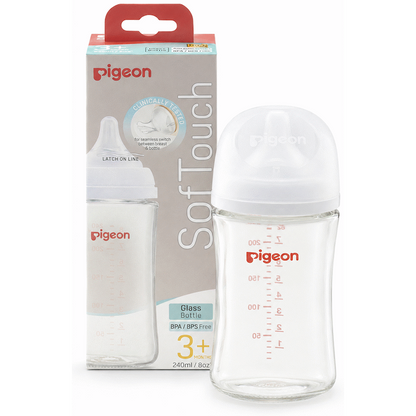 Pigeon Softouch Glass Nursing Bottle 240ml