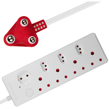 Switched Medium Surge 8-Way Multiplug 0.5m