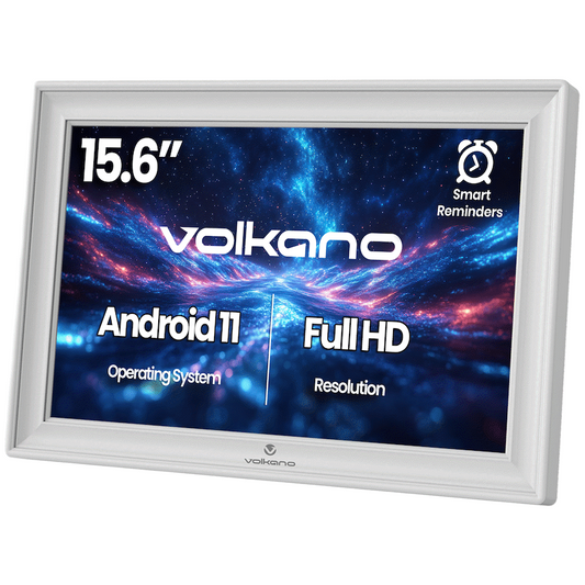 Volkano Agenda Series Smart Calendar and Digital Photo Frame 15.6" - White