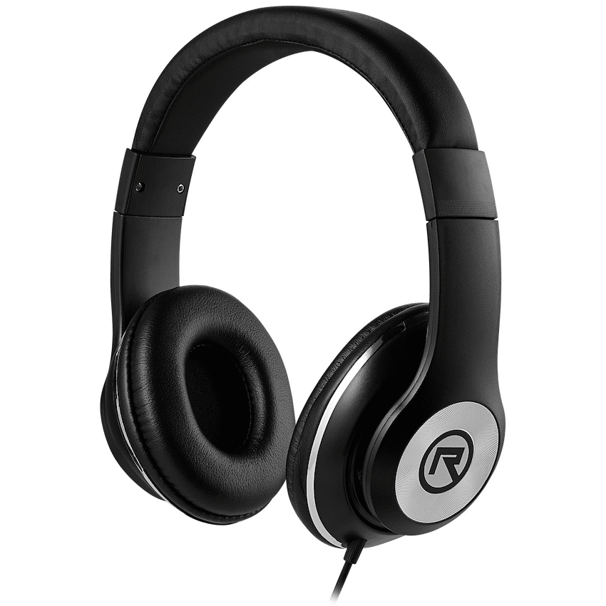 Rocka Cortex series Aux Headphones - Black