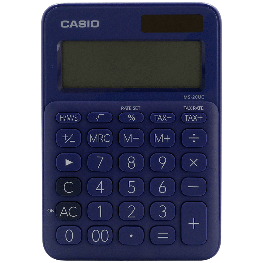Casio MS-20UC - Desktop Calculator 12-Digit - Purple