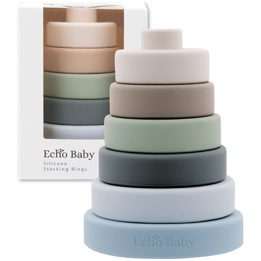 Echo Baby Silicone Stacking Rings - Ocean