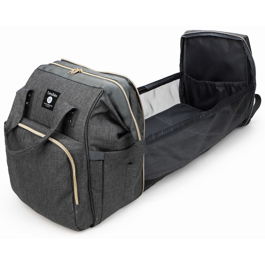Totes Babe Alma Convertible Diaper Backpack - Dark Grey