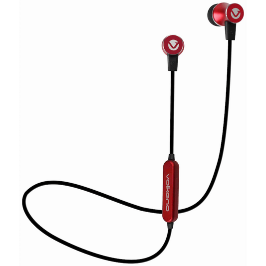 Volkano Chromium B.T. Earphones with SD Card Reader - Red