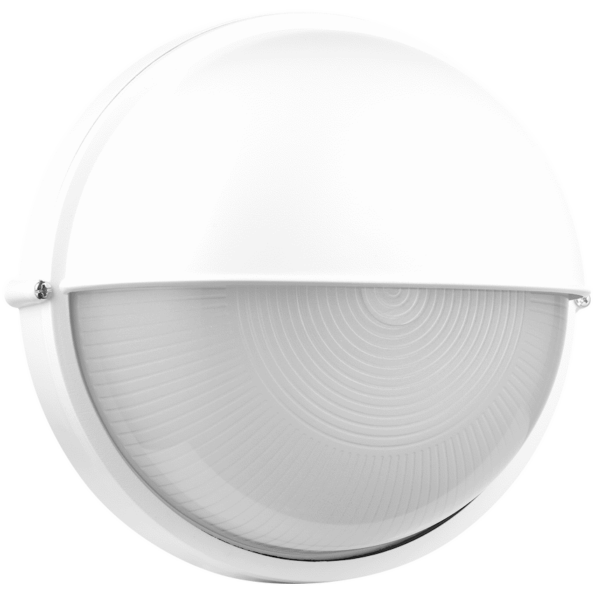 Ellies Arc Series - Large AC Round Bulkhead - Aluminium + Glass - E27 Base -WT