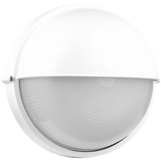 Ellies Arc Series - Large AC Round Bulkhead - Aluminium + Glass - E27 Base -WT