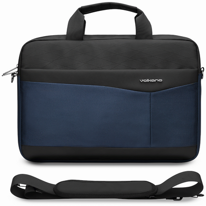 Volkano Seismic 15.6" Laptop Shoulder Bag Blk/Nvy