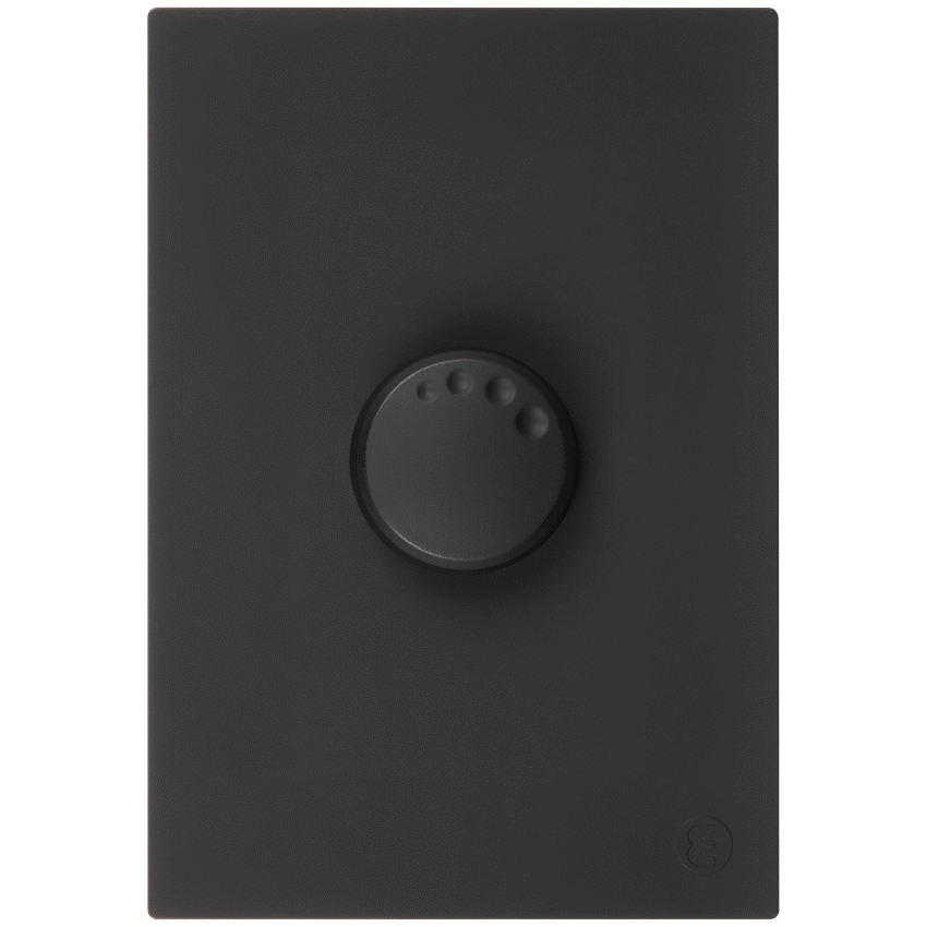 Ellies Dimmer dial switch 2x4 (60mmx100mm) -BK