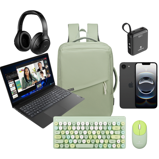 Lenovo V15 AMD R3 8/256 + Iphone 16e (Bag+Headphone+Powerbank+KBM)