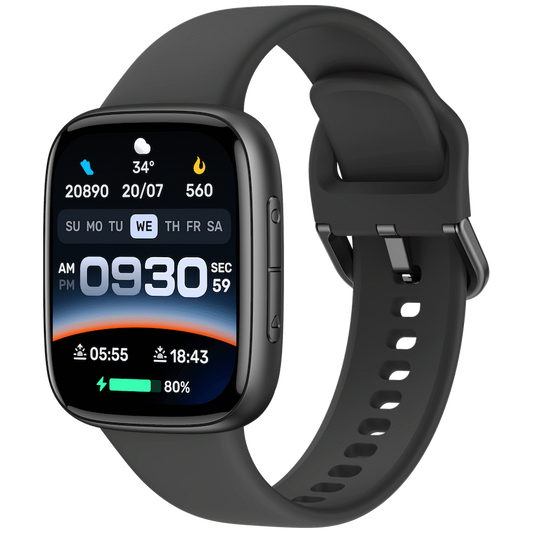 VolkanoX Solaris Series Fitness Smartwatch - Black