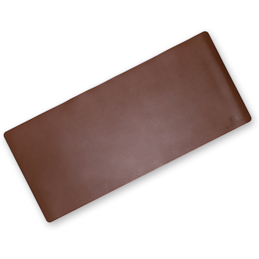 Everfurn Prime Faux Leather Desk Mat - Brown