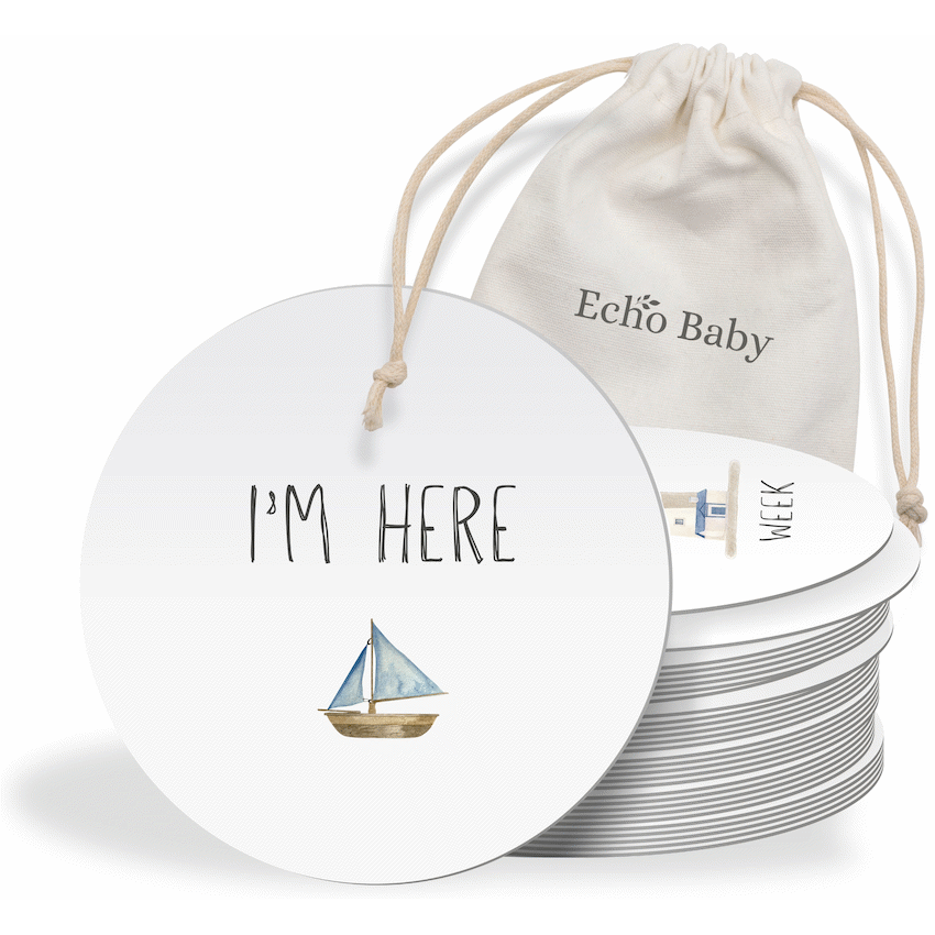 Echo Baby Milestone Cards - Nautical