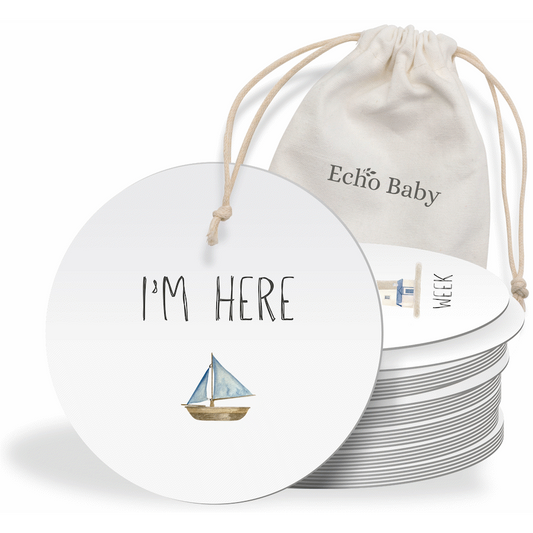 Echo Baby Milestone Cards - Nautical