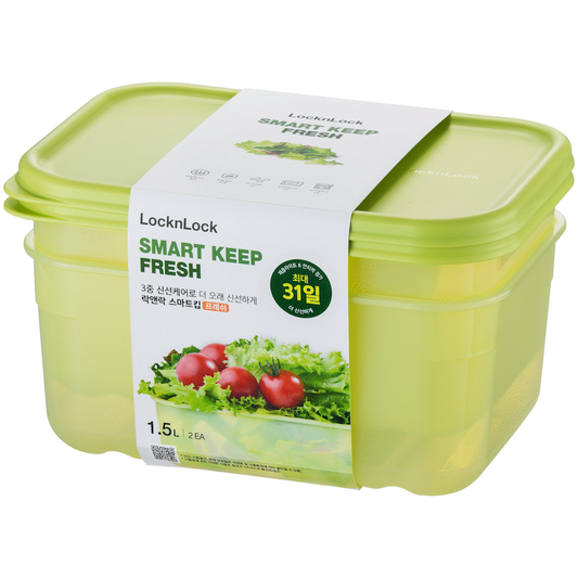LocknLock Fresh Block rect 1.5lt 2pce
