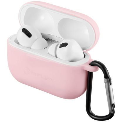 Amplify Note X Series TWS Earphones - White Case + Pink Cover