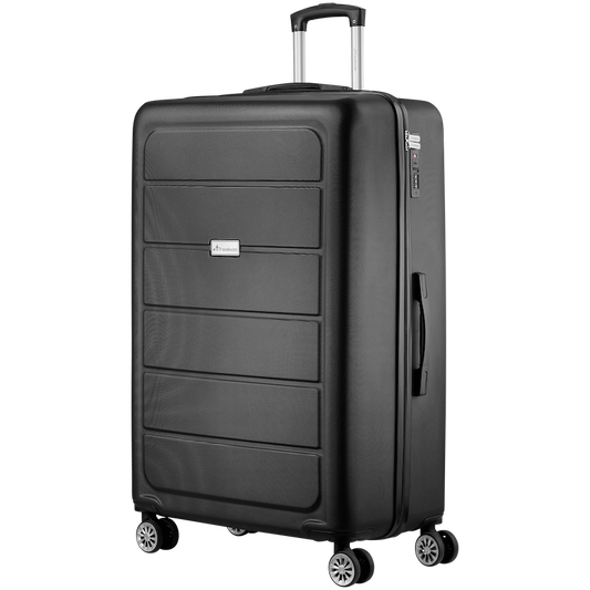Travelwize Maple ABS 85cm 4-Wheels Spinner Luggage - Black