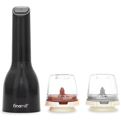 Finamill Battery-Operated Grinder - Midnight Black