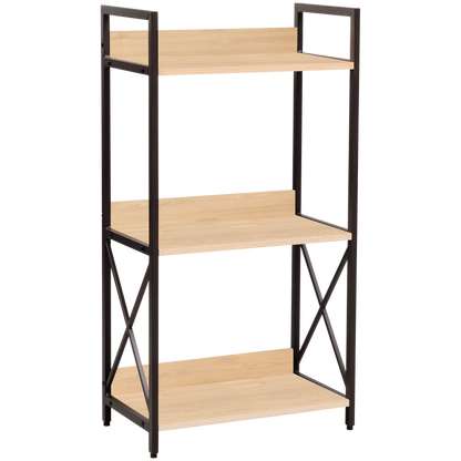 Everfurn Scandanavian Bookcase Medium with Steel Frame