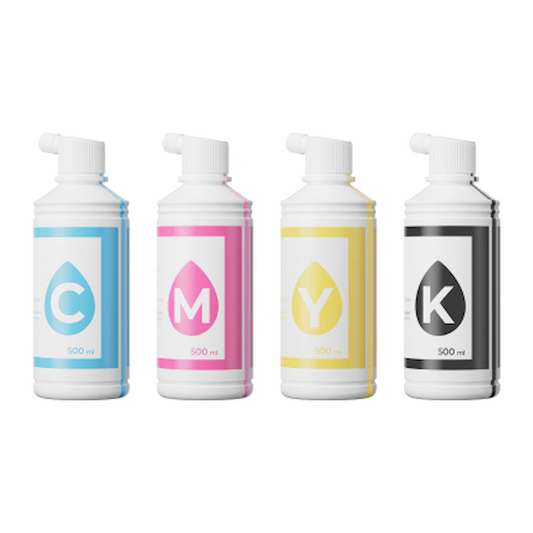 xTool - 4 x 125ml CMYK ink & 1 x 290ml white ink