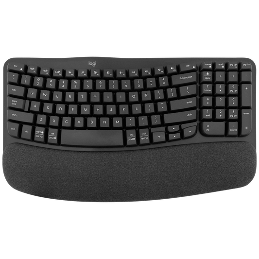 Wave Keys Wireless Ergonomic Keyboard - Graphite