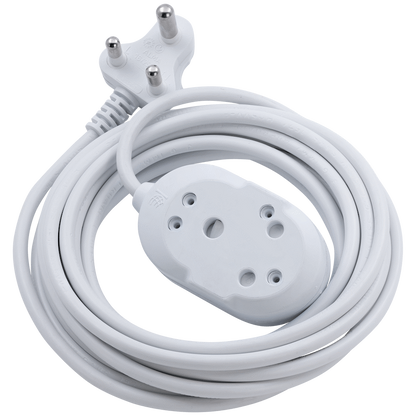 SWITCHED LIGHT DUTY Back To Back(BTB) EXTENSION LEADS 20M - WT