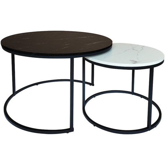 Everfurn Nile Nesting Coffee Table - Ying Yang
