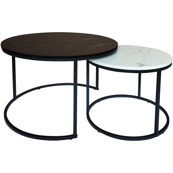 Everfurn Nile Nesting Coffee Table - Ying Yang