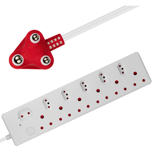 Switched Medium Surge 12-Way Multiplug 0.5m