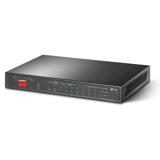 TP-Link TL-SG1210MP 10-Port Gigabit Desktop Switch with 8-Port PoE+