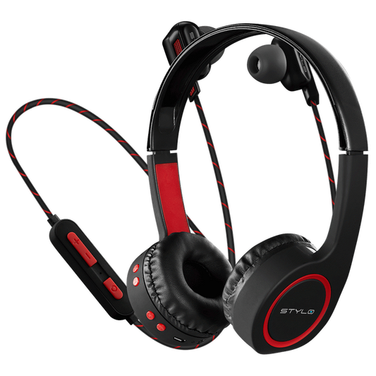 Stylo Bluetooth Headphone and Earphone Combo