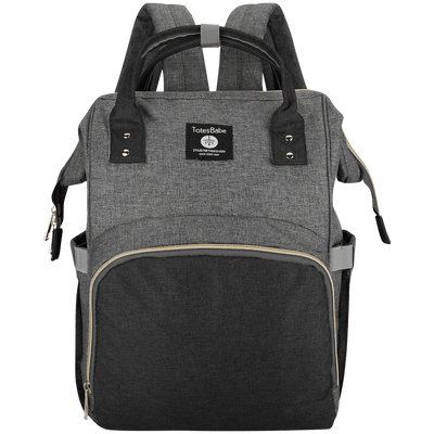 Totes Babe Alma Diaper Backpack Colourblock - Grey/Charcoal
