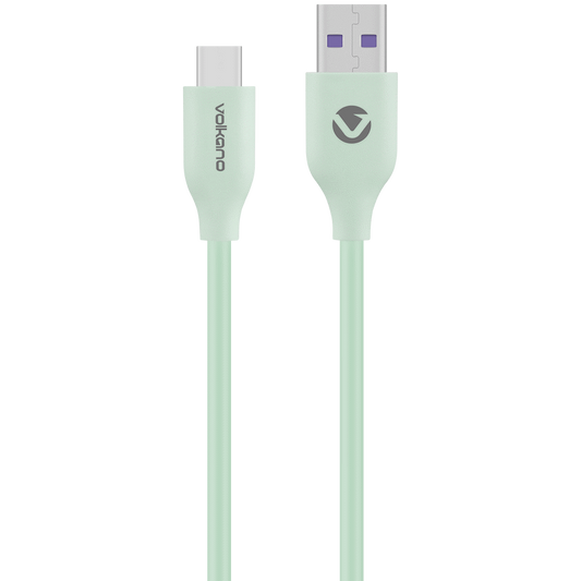 Volkano Flexi Series USB to Type-C 1.5m 30w - Green