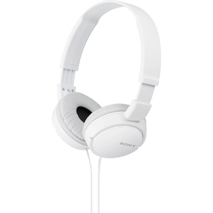 Sony MDR-ZX110 Foldable On-Ear Headphones - White