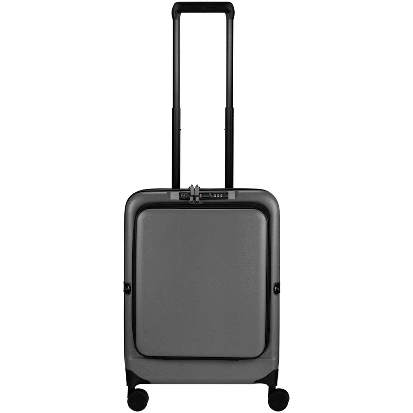 Expandable PP 55cm Carry On Luggage - Dark Grey