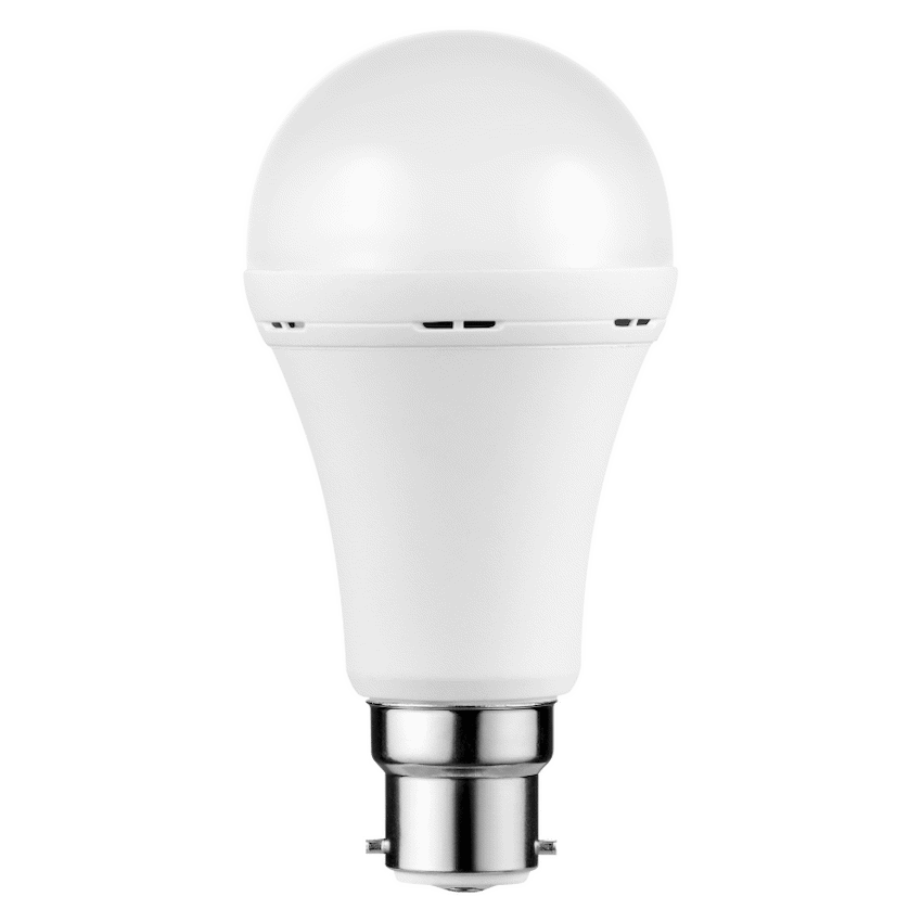 Switched 5w A60 Rechargeable B22 LED Light Bulb - Cool White