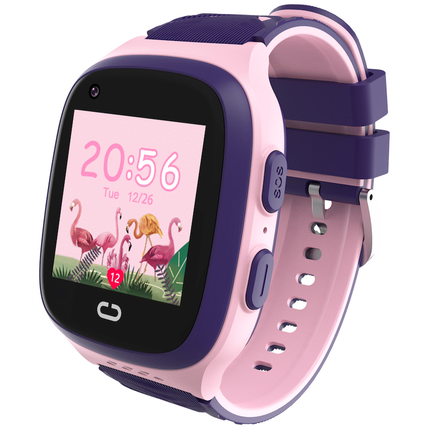 Volkano Find Me 4G Series GPS Tracking Watch with Camera - Pink