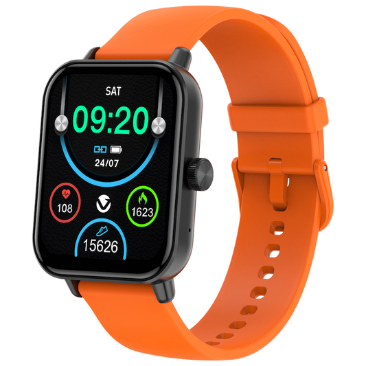 Volkano Chroma Series Smartwatch with Orange Strap